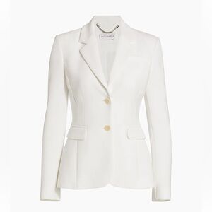 Altuzzara Women’s Fenice Two-Button Jacket Blazer Optic White 40 US 8